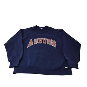 Vintage Auburn University Sweatshirt Youth Large Blue Russell Athletic